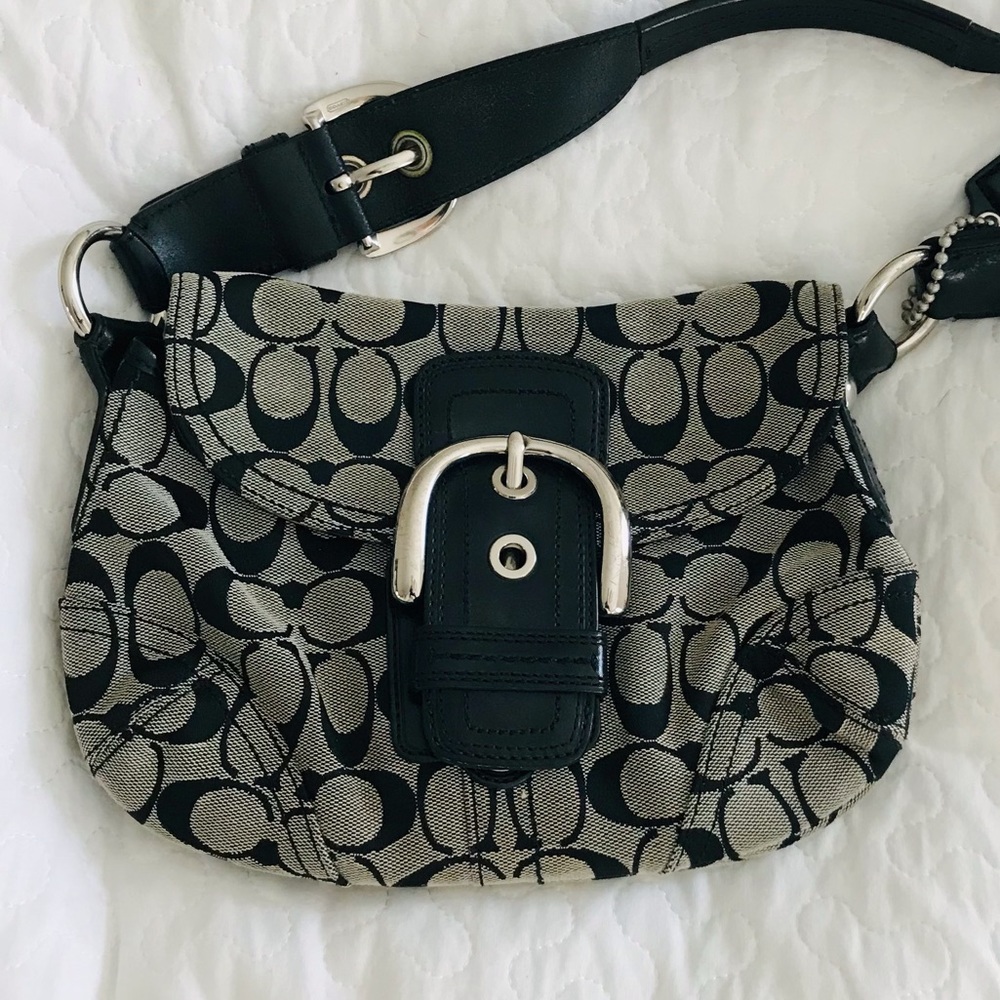 Coach monogram shoulder bag